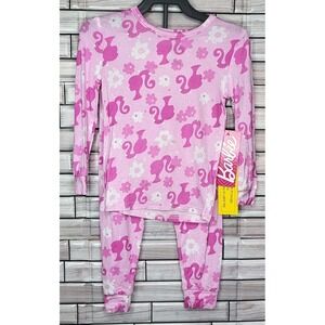 Barbie‎ Size 2T Girl's Long Sleeve Pink 2-Piece Pajama Set - NWT